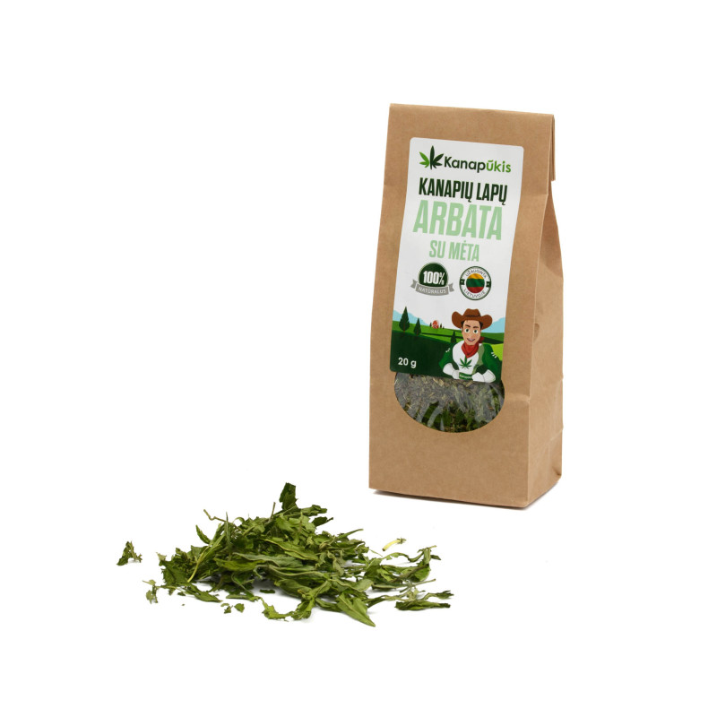 Cannabis leaf tea with mint 20g