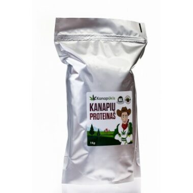 kanapių proteinas - baltymai 1 kg