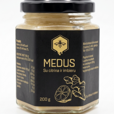 Medus su citrina ir imbieru