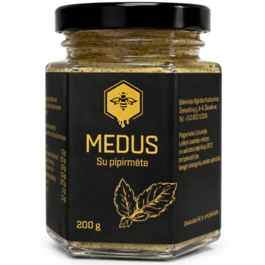 Medus su pipirmėte 200 g.