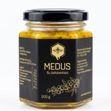 Medus su šaltalankiais 180 g.